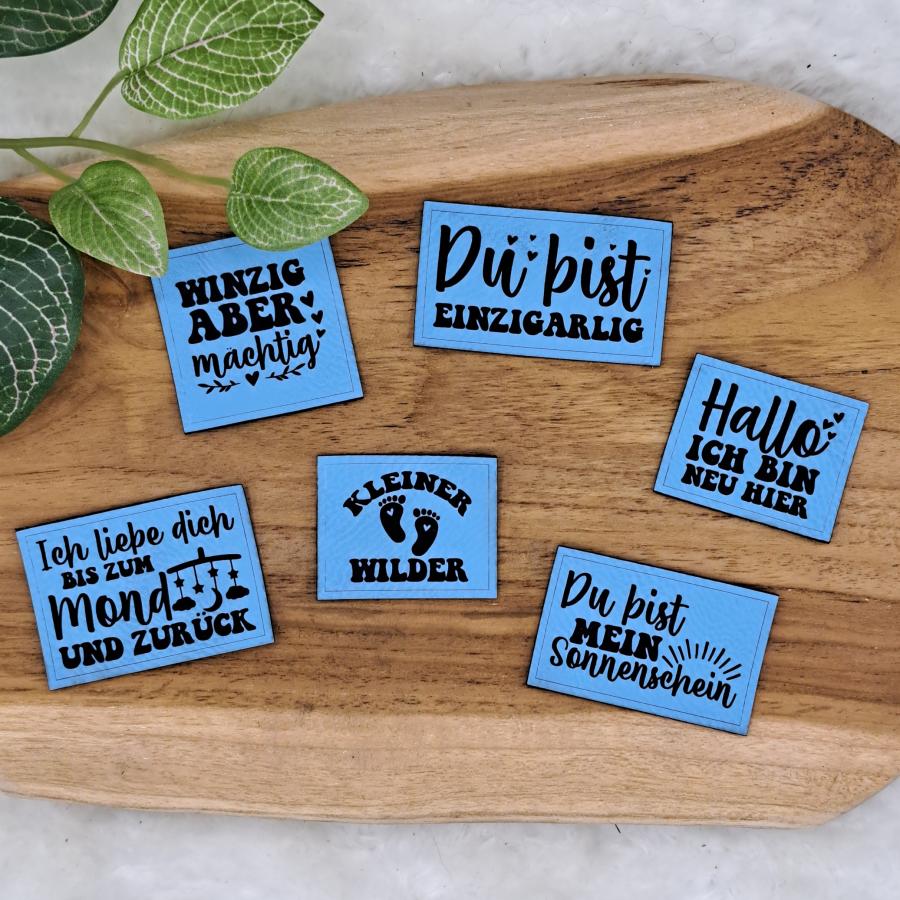 Kunstlederlabel "Kind Baby Liebe"